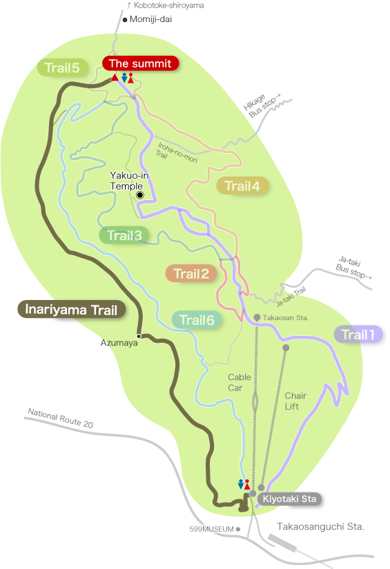 Inariyama Trail Map