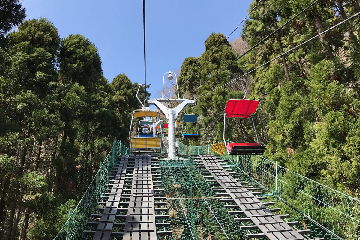 Chair Lift - A 12-minute air ride up the hillside Chair Lift - A 12-minute air ride up the hillside
